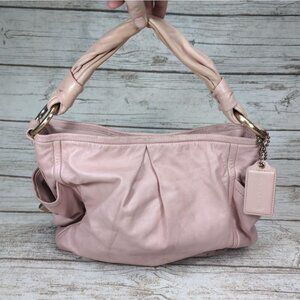 Coach Parker Pink Leather Hobo Bag